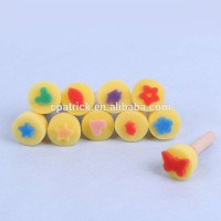 Kids diy art sponge brush round head foam paint brush