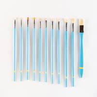 11 Pieces Professional Painting Watercolor Brush Artist Painting Brushes Set With Custom Logo