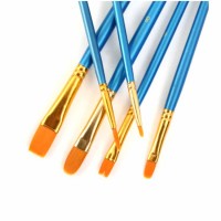 wholesale nylon wool bulk painting brush copper aluminum tube material painting brush and watercolor brushing paint brushes