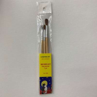 RA-7680 student Pony hair Paint Brush Set for Acrylic Oil Paint Child student practicing brushes