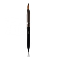 Professional #8-22 Acrylic 100% Sable Kolinsky Metal 3D Design Nails Painting Brushes Black Color