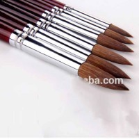 6pcs Round Point Tip Paint Brush Set Kolinsky Sable Hair Artist Quality Art Painting Brush